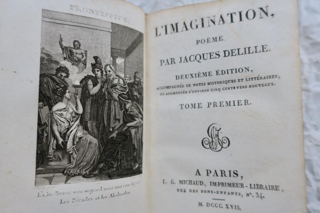 DELILLE L&rsquo;Imagination Poème 1817
