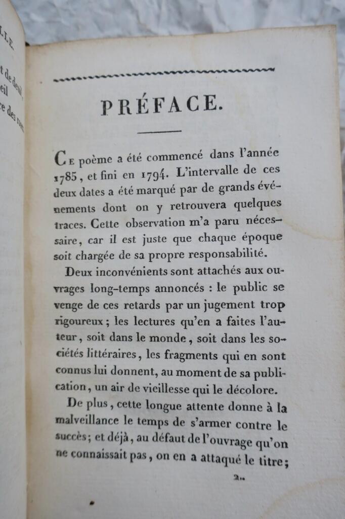 DELILLE L&rsquo;Imagination Poème 1817