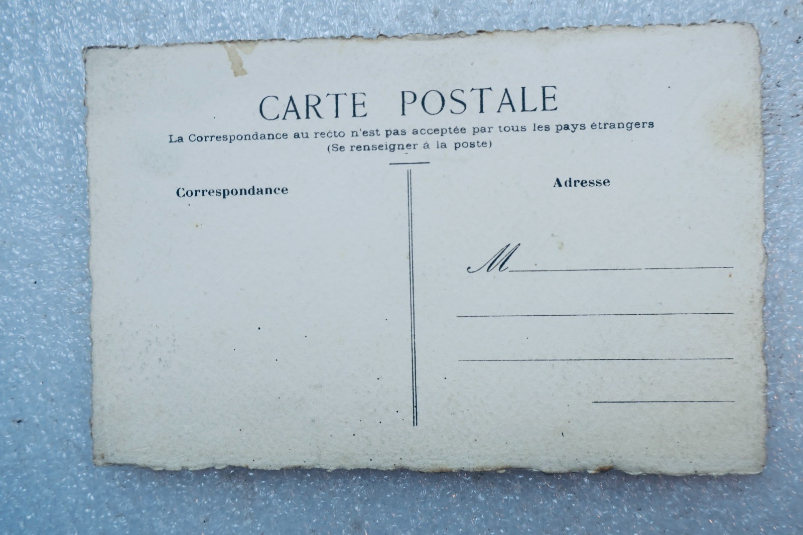Dessin original au crayon sur carte postale - La Librairie Antique
