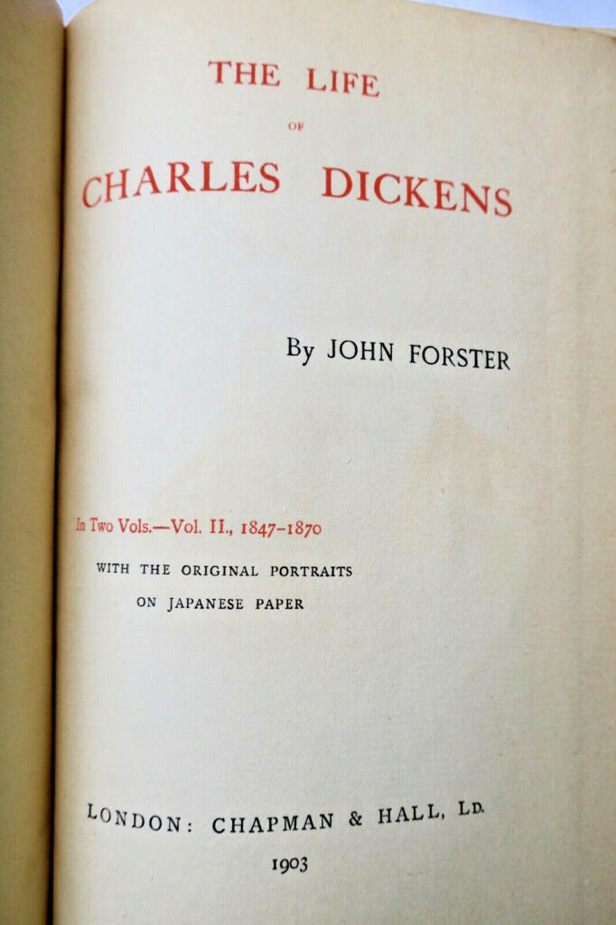 Dickens biography, limited Japanese paper edition