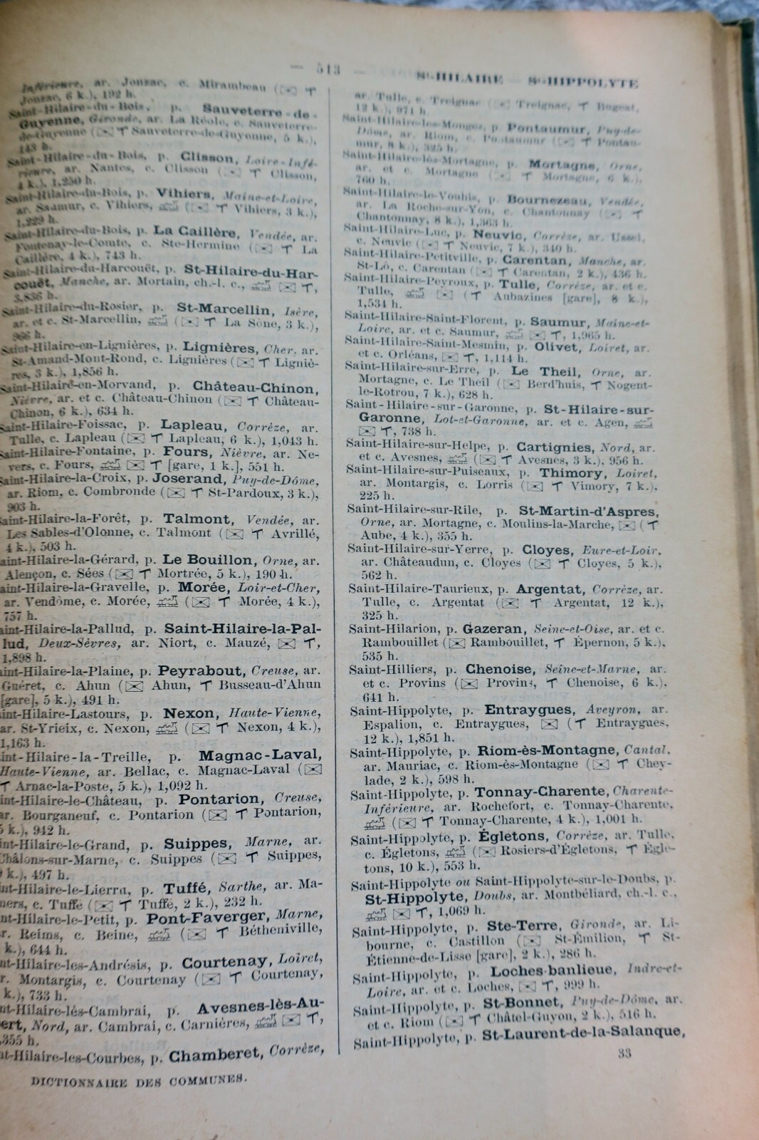 Umfassendes Wörterbuch der französischen Gemeinden<span class="lla-card-orig-wrap"><span class="lla-card-orig">❦ DICTIONNAIRE DES COMMUNES – (FRANCE ET ALGERIE) -1899</span></span> - La Librairie Antique