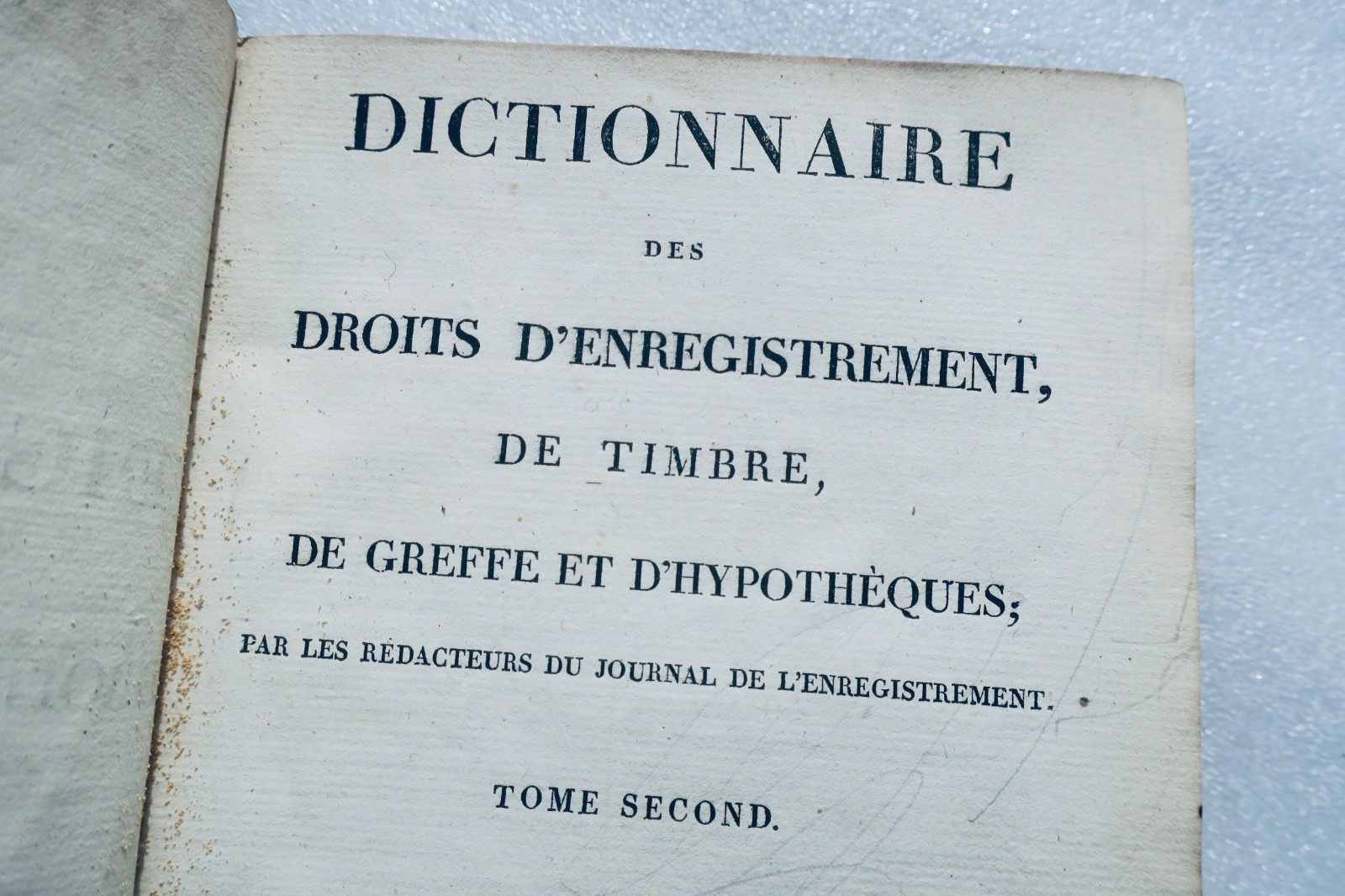 DICTIONNAIRE DES DROITS D'ENREGISTREMENT DE TIMBRE DE GREFFE ET D'HYPOTHÈQUES – Image 8