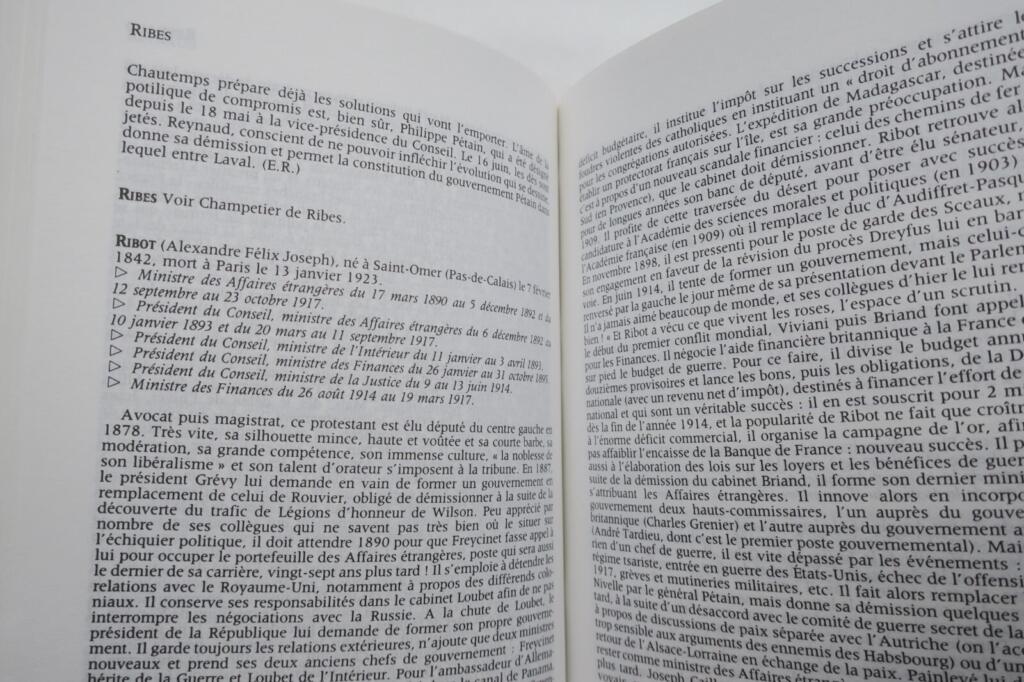 Wörterbuch der französischen Minister