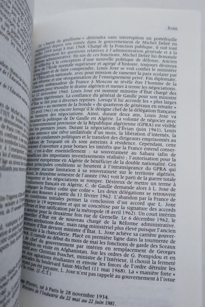Französisches Ministerverzeichnis 1789-1989