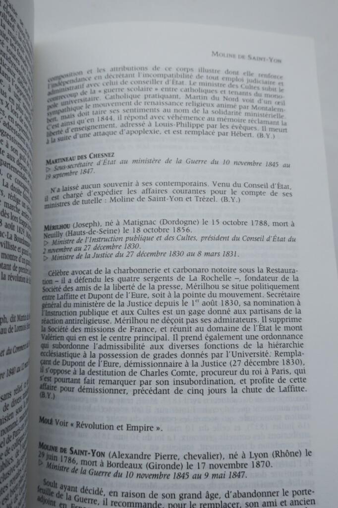 Französisches Ministerverzeichnis 1789-1989