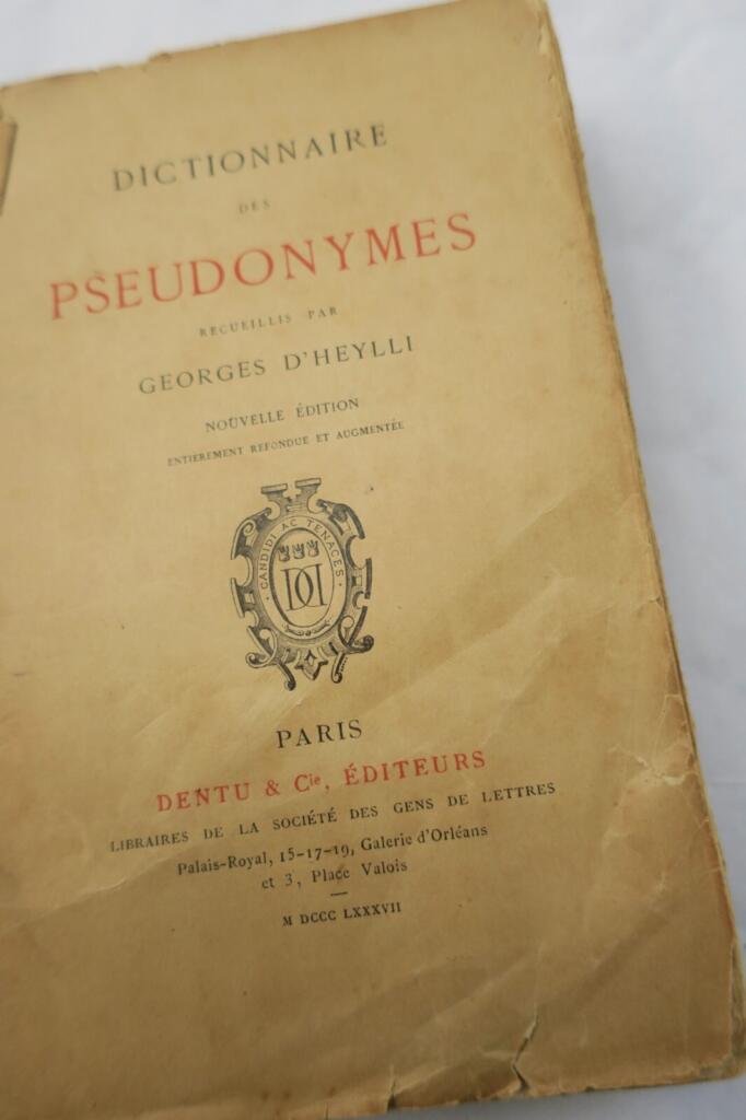 Dictionary of Pseudonyms - Comprehensive Reference Work