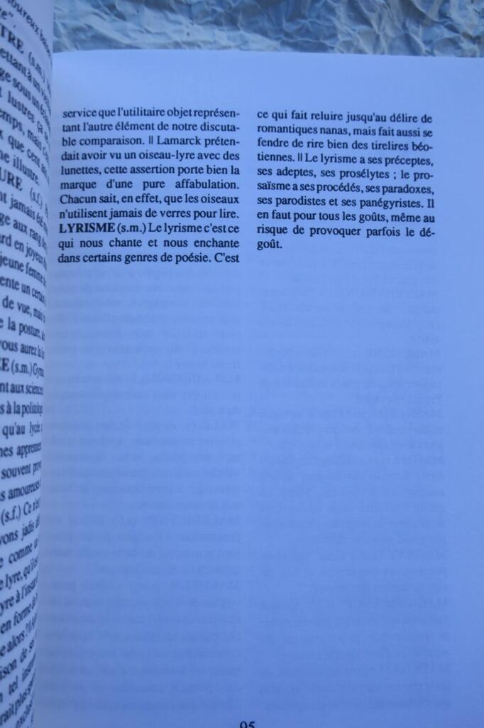 Dictionnaire – du Sûr Réalisme