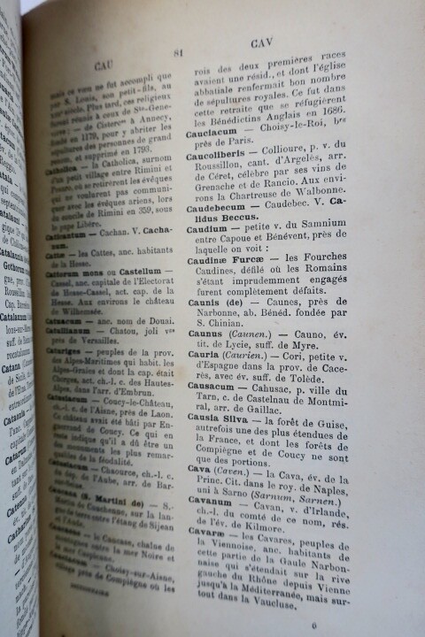 Lateinisch-Französisches Wörterbuch der Eigennamen von Orten - Image 4