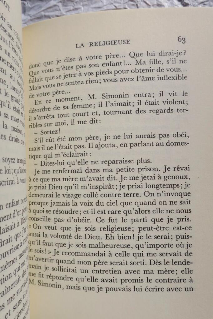 DIDEROT LA RELIGIEUSE