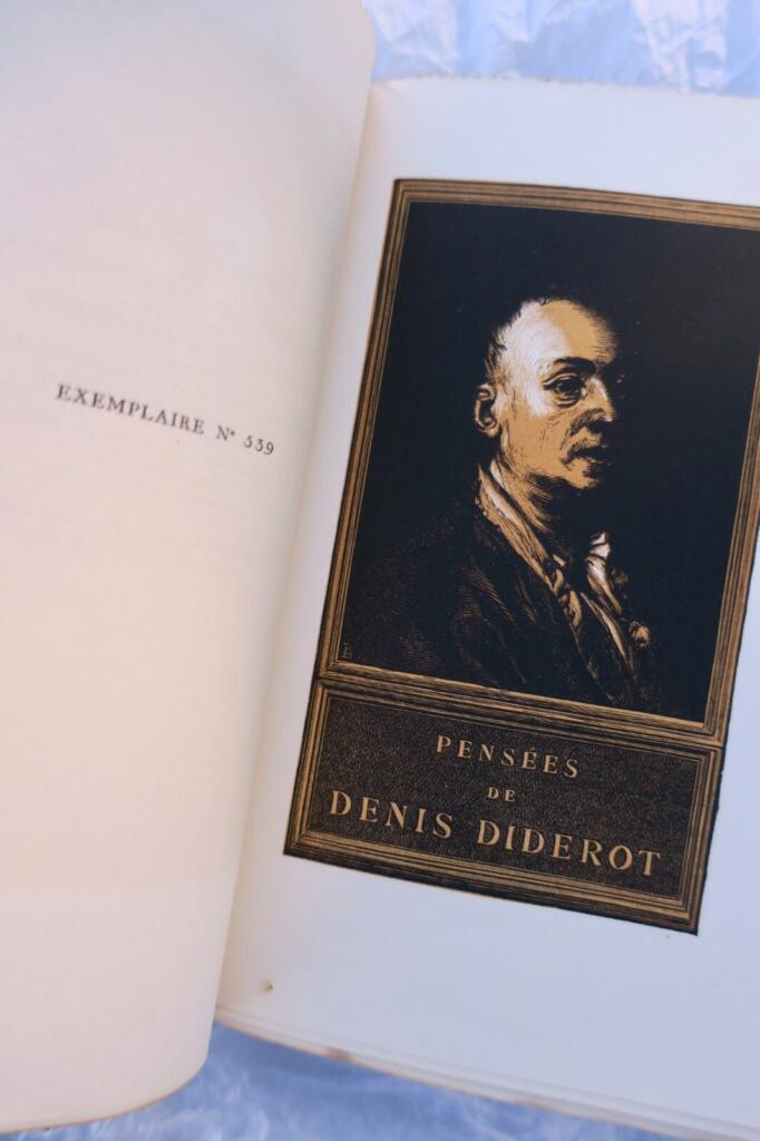 DIDEROT Pensées philosophiques. Suivies du Rêve 1926
