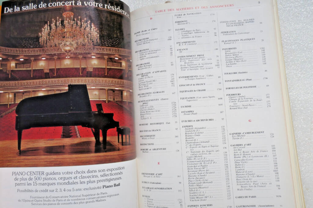 Französisches Gesellschaftsverzeichnis 1976 - Paris und Landesregister
