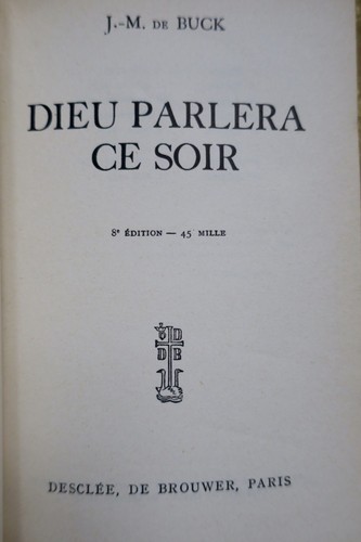 上帝将在今晚发言 - 灵性之旅<span class="lla-card-orig-wrap"><span class="lla-card-orig">❦ DIEU PARLERA CE SOIR 1946</span></span> - La Librairie Antique