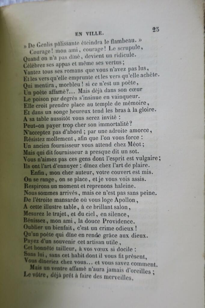 dîner L’art de diner en ville à l’usage des gens de Lettres… 1861