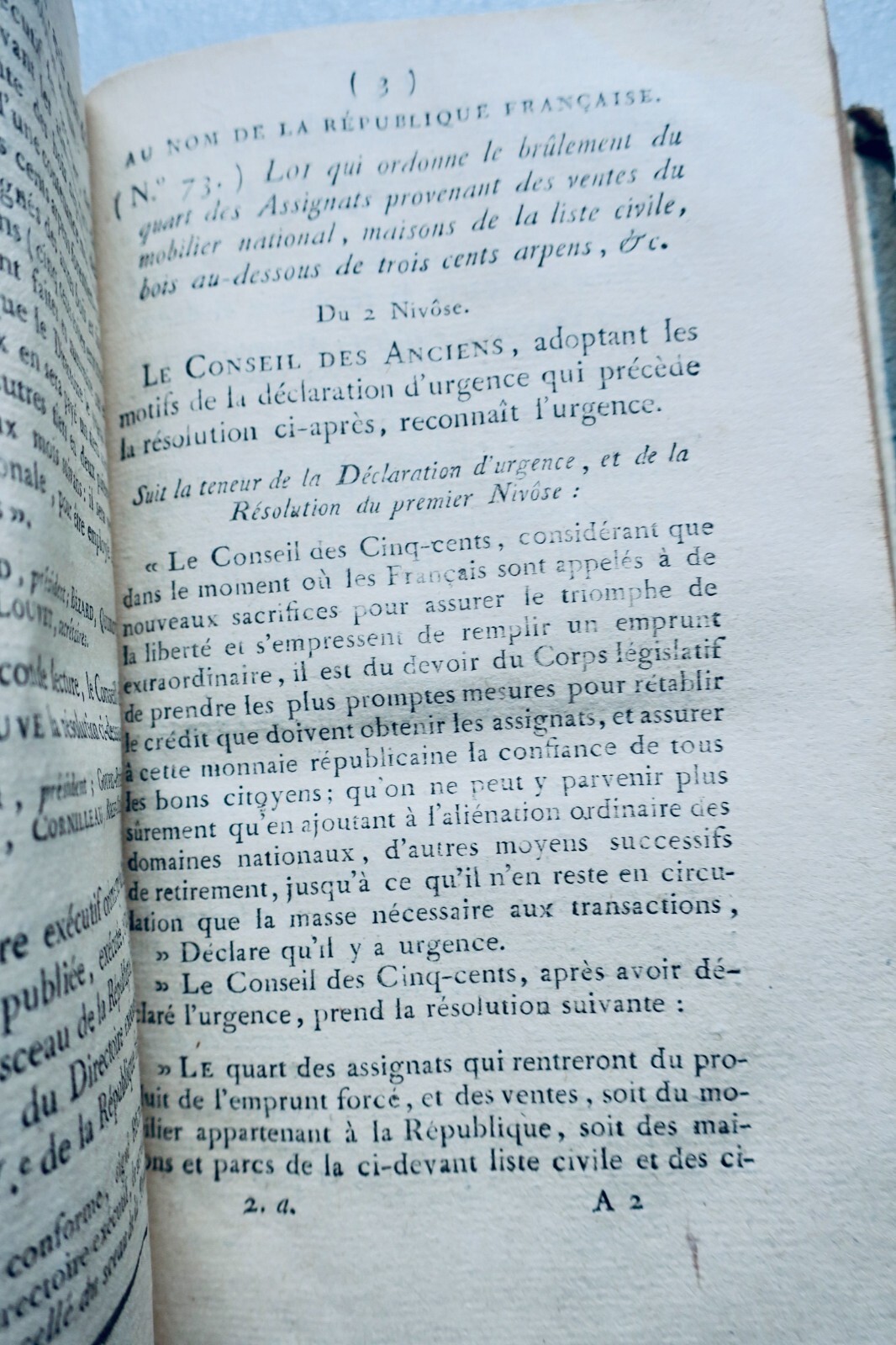 directoire Bulletin des lois de la République Française an IV – Image 5