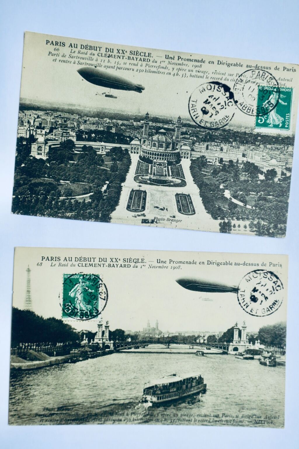 Luftschifffahrt über Paris, 1909