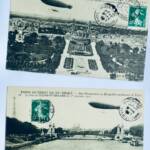 dirigeable promenade en dirigeable au dessus de Paris 1909