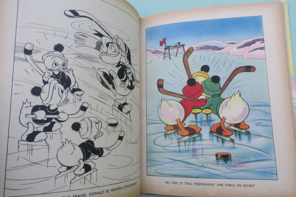 Donald plays hockey