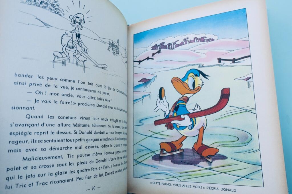 Donald plays hockey