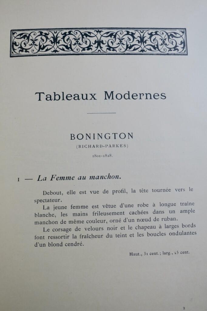 Katalog moderner Gemälde 1912