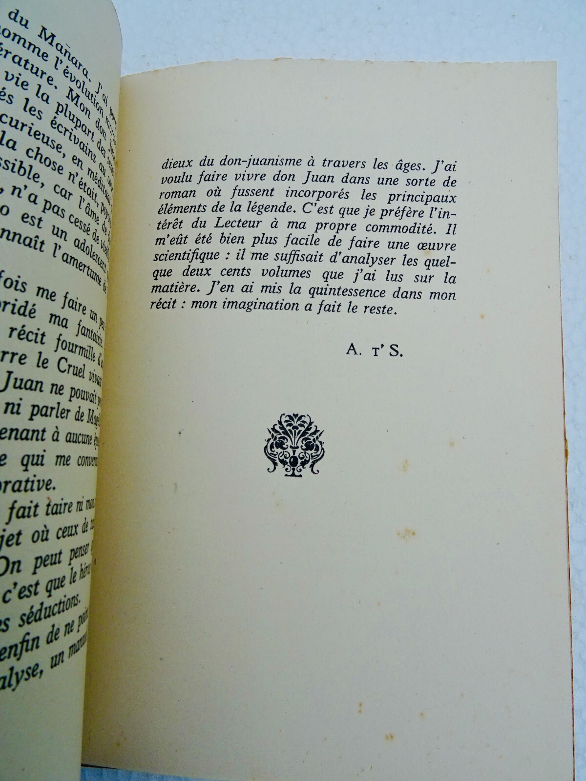 don Juan T’SERSTEVENS Albert LA LÉGENDE DE DON JUAN - La Librairie Antique
