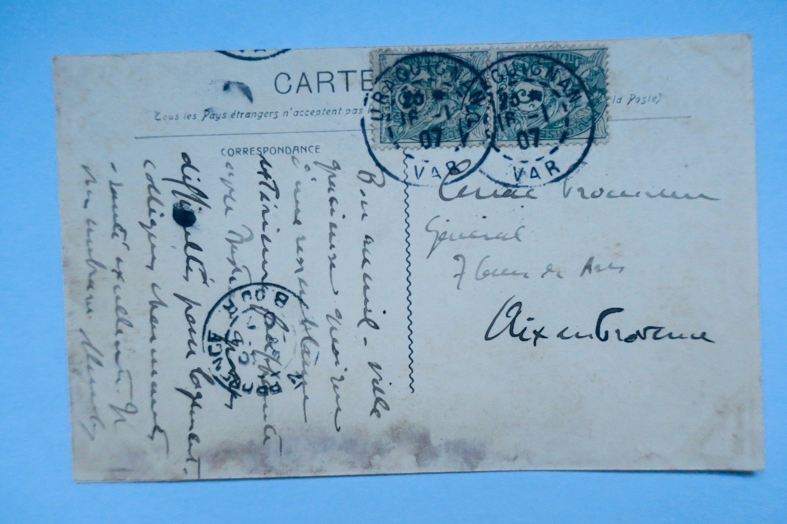 Draguignan place des Portaiguières x 2 - La Librairie Antique
