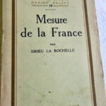 DRIEU LA ROCHELLE MESURE DE LA FRANCE - La Librairie Antique