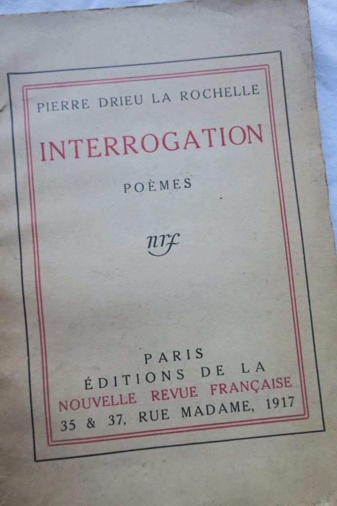 Interrogation - First Edition with Author's Inscription
