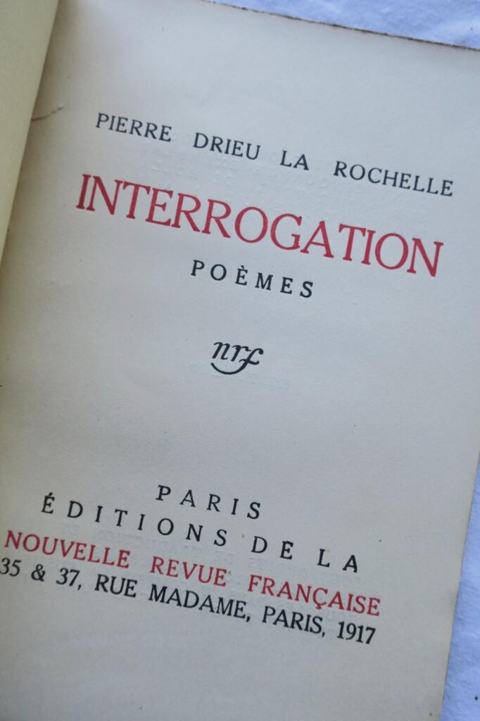 Interrogation - First Edition with Author's Inscription