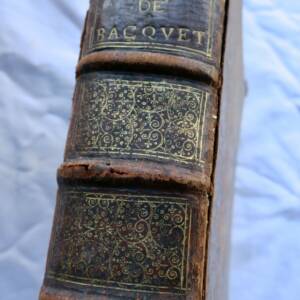 Droit Jean Bacquet 1658 avocat du roy en la chambre du trésor 1658