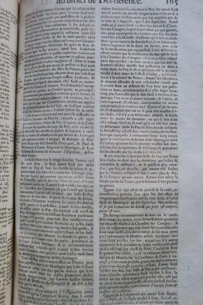 Droit Jean Bacquet 1658 avocat du roy en la chambre du trésor 1658