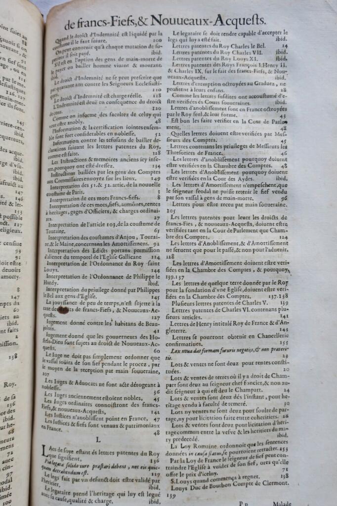Droit Jean Bacquet 1658 avocat du roy en la chambre du trésor 1658