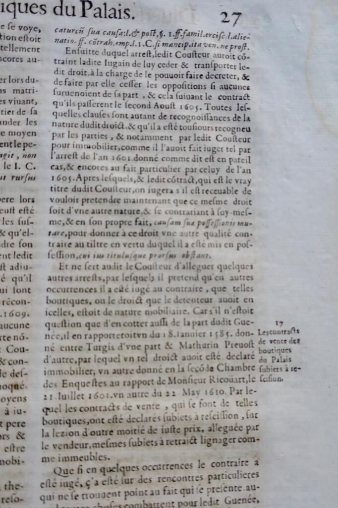 Droit Jean Bacquet 1658 avocat du roy en la chambre du trésor 1658