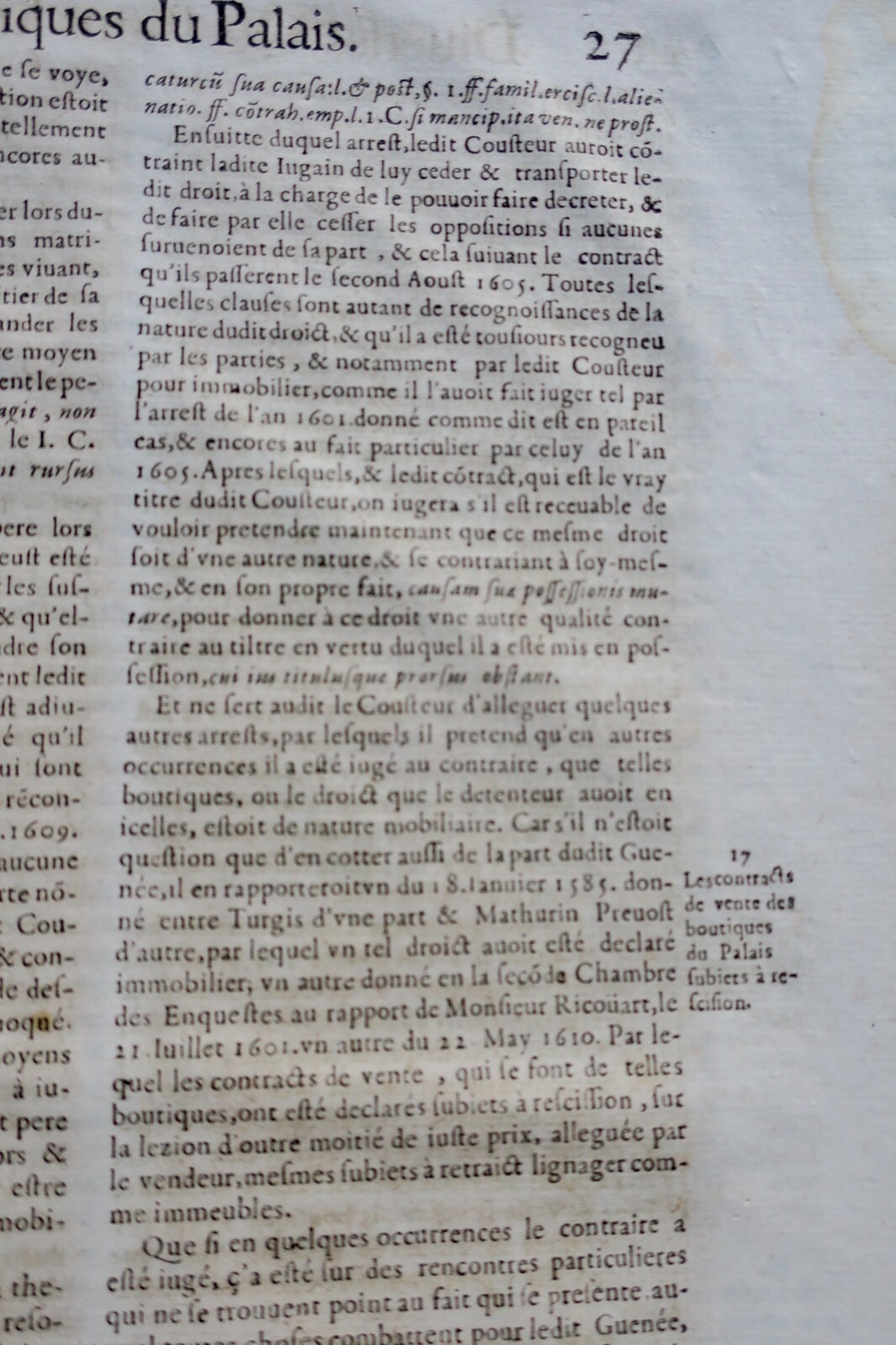 Droit Jean Bacquet 1658 avocat du roy en la chambre du trésor 1658 – Image 10