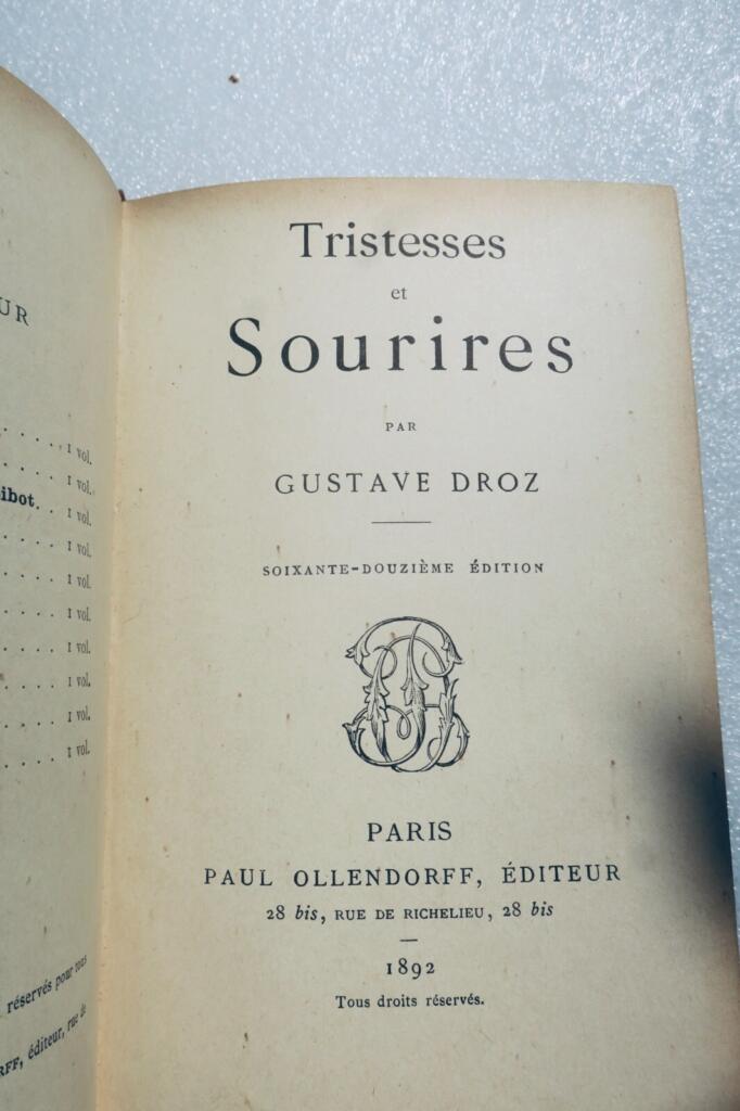 Sorrows and Smiles - French Literary Collection