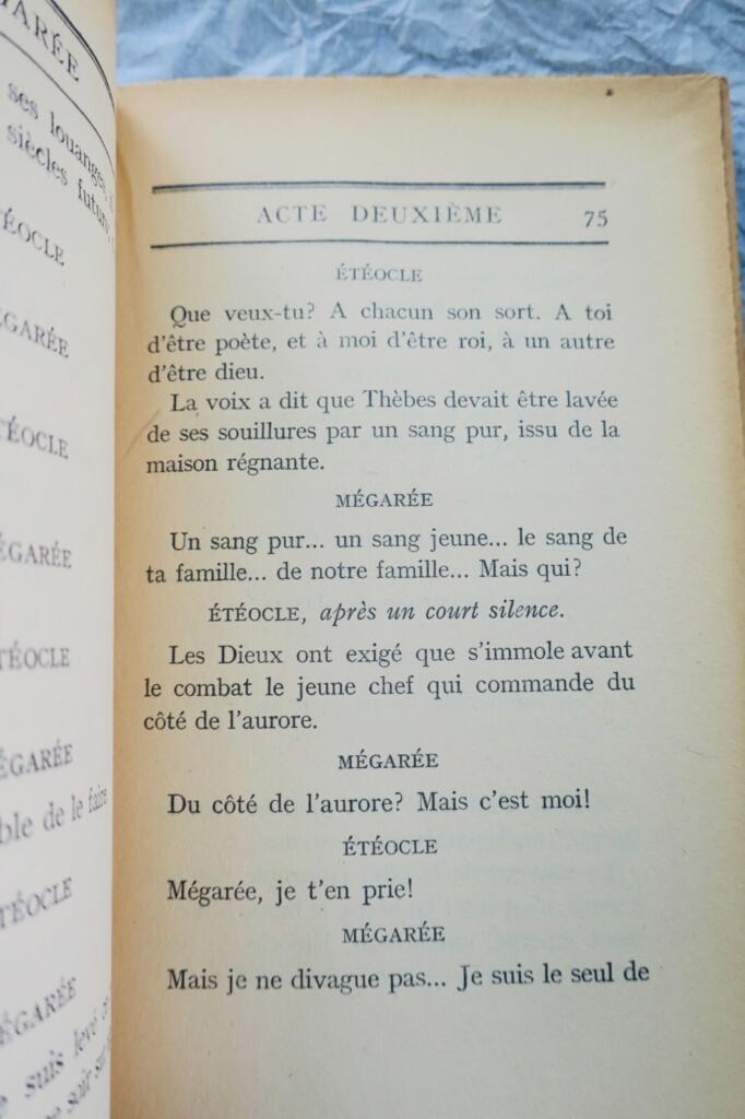 Autograph manuscript pages from Mégarée