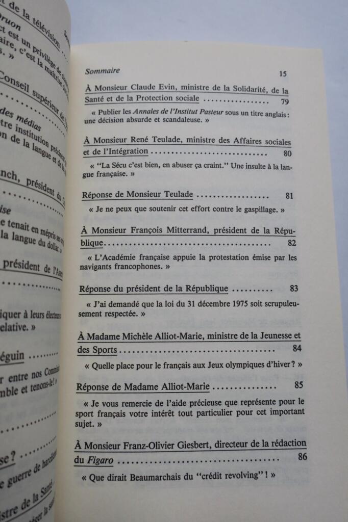 フランス言語と国魂についての手紙集