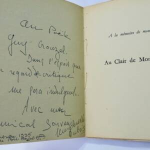 DUBOIS Huguette Au clair de mon rêve + dédicace
