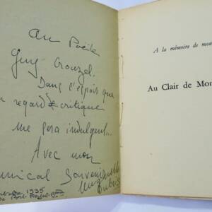 DUBOIS Huguette Au clair de mon rêve + dédicace