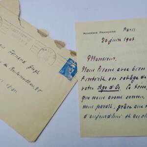 Duc de LA FORCE Lettre autographe manuscrite
