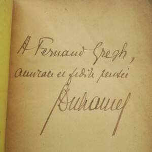 DUHAMEL GEORGES DEFENSE DES LETTRES - BIOLOGIE DE MON METIER + dédicace