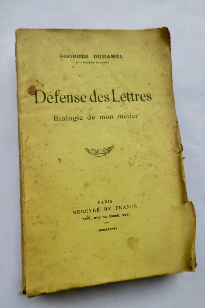 Defense of Letters - Professional Life & Philosophy