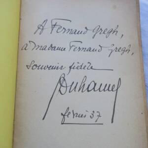 DUHAMEL Georges Le désert de Bièvres + dédicace