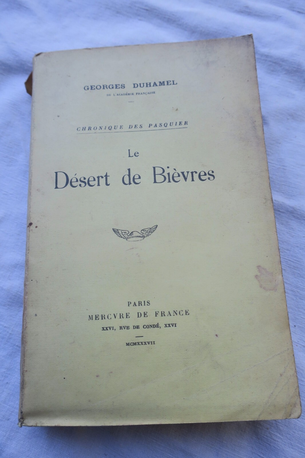 Bièvres Desert Exploration<span class="lla-card-orig-wrap"><span class="lla-card-orig">❦ DUHAMEL Georges Le désert de Bièvres + dédicace</span></span> - La Librairie Antique