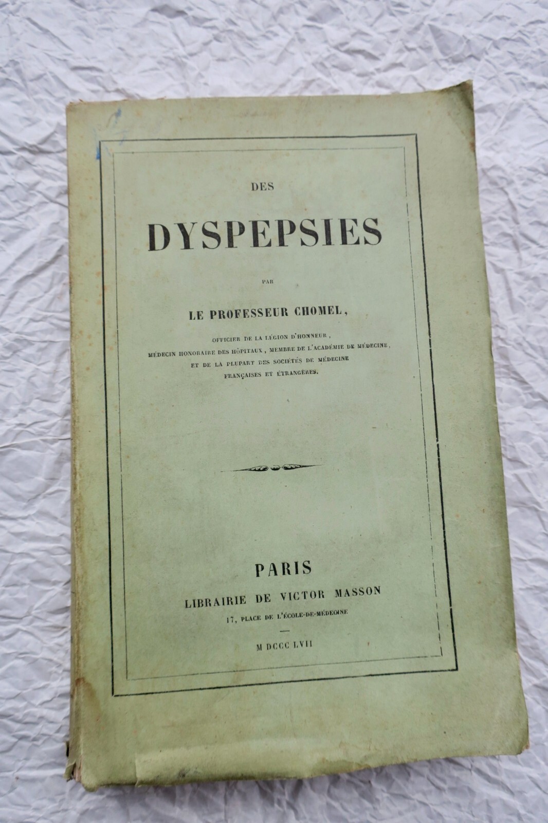 dyspepsies 1857 EO