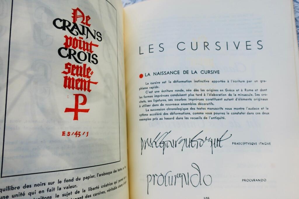 ECRITURE ET SON DESSIN 1948