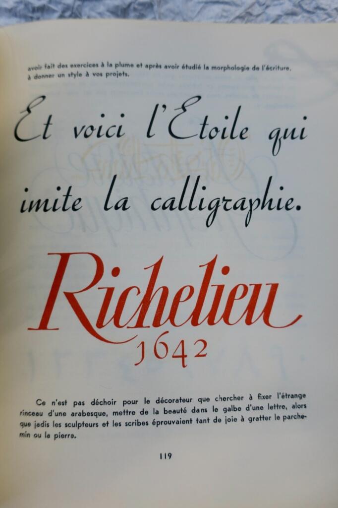 ECRITURE ET SON DESSIN 1948