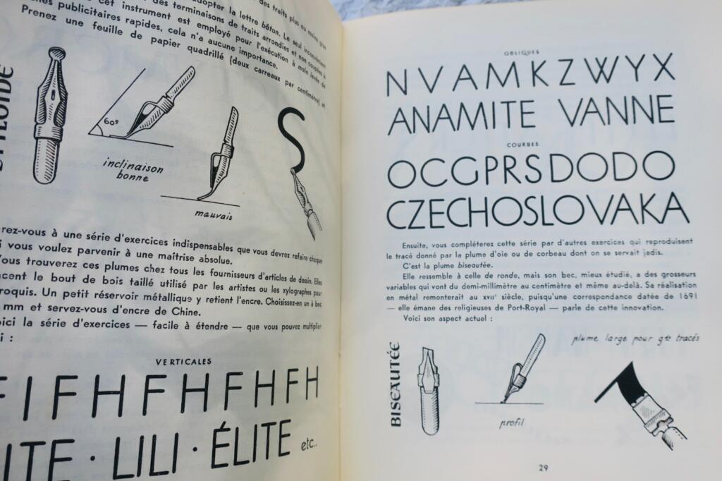 ECRITURE ET SON DESSIN 1948