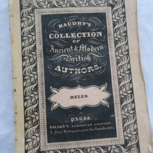 EDGEWORTH MARIA HELEN, A TALE Baudry's European Library. 1837