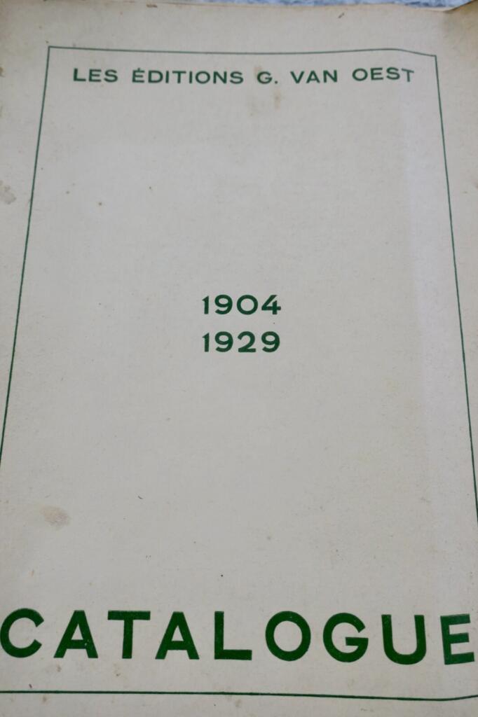 Van Oest Publisher Catalog 1904-1929