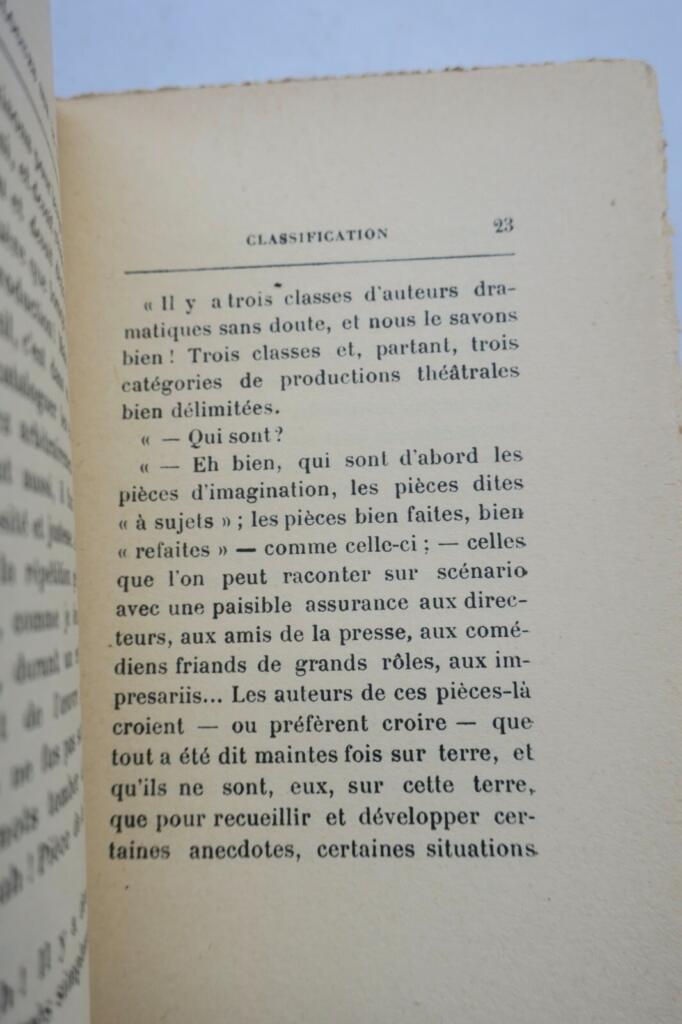 Edmond Sée petits dialogues sur le théatre et l&rsquo;art dramatique + dédicace